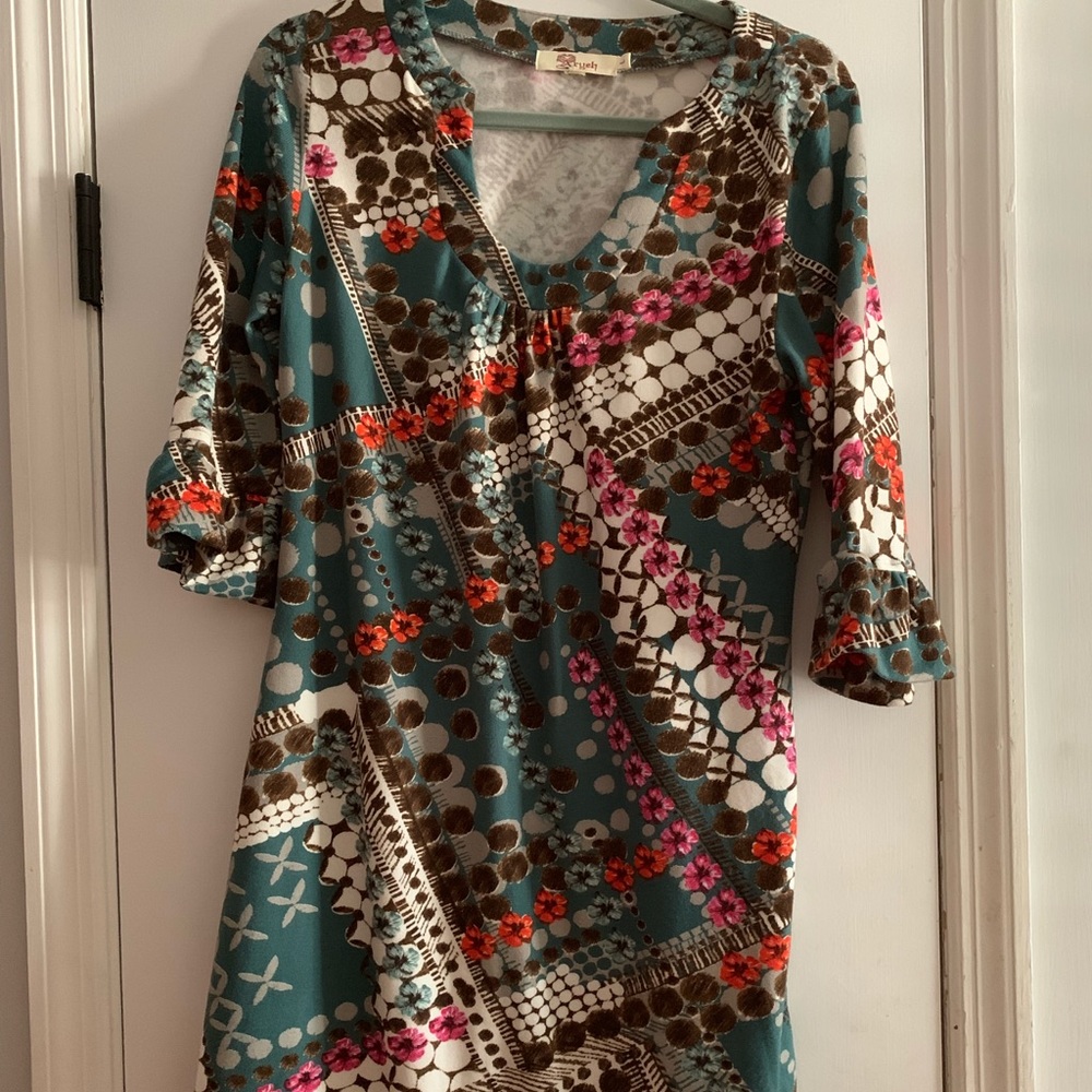 Flowery boutique dress.